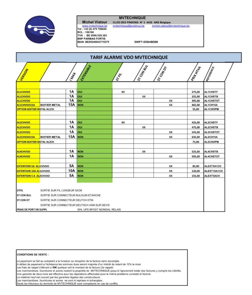 tarif